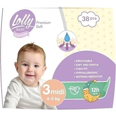 LOLLY BABY Premium soft 3 38 ks