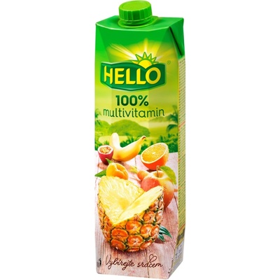Hello multivitamin 100% džus 12x1 l