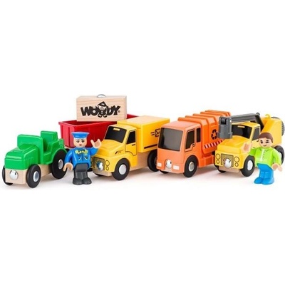 Woodyland Комплект автомобили - Товарни превозни средства, 8 бр