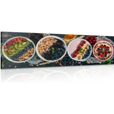 Obraz chutné variace müsli - 90x30