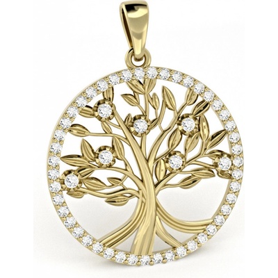 VIPgold Zlatý prívesok 17731364z číry zirkón