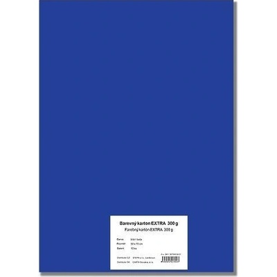 STEPA Barevný karton EXTRA 300g 50x70cm - tmavě modrý 10listů