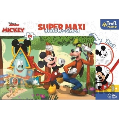 TREFL Obojstranné Mickeyho klbík SUPER MAXI 24 dielov