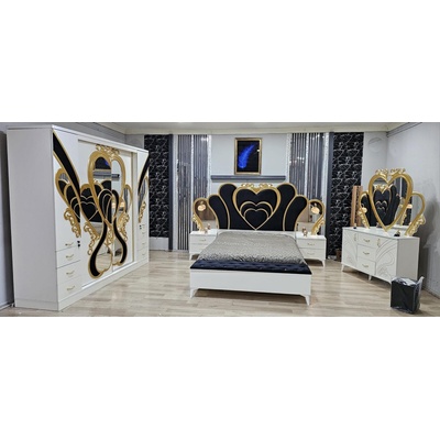 Zenith Спален комплект king, златни орнаменти