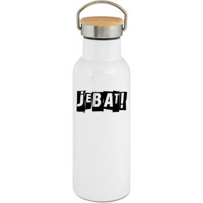 123TRIKO termoska Jebat bílý potisk 500 ml