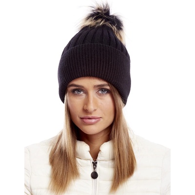 Wool Fashion Italia Čepice-AT-CZ-17230.43 Černá