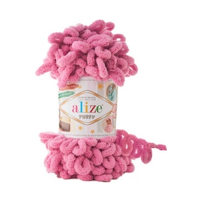 Priadza Alize Puffy 98 - středně růžová