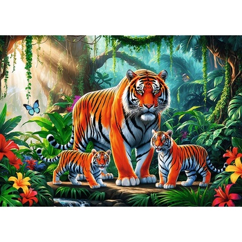 Trefl - Puzzle Tiger Habits - 200 piese