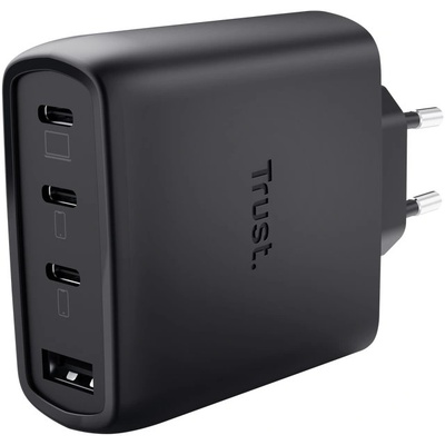 Trust Maxo 65W Универсален Черен Променлив ток (AC) Бързо зареждане На закрито (26067)