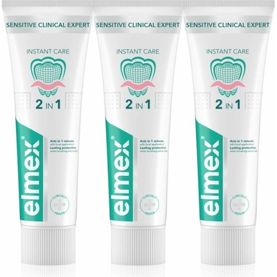 Elmex Sensitive Clinical Expert pre citlivé zuby 3 x 75 ml