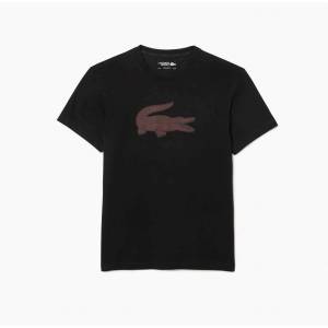 Lacoste Тениска Lacoste Large Croc II T Shirt - Black 7V2
