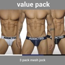 Addicted AD475P Mesh Brief Push Up slipy 3Pack