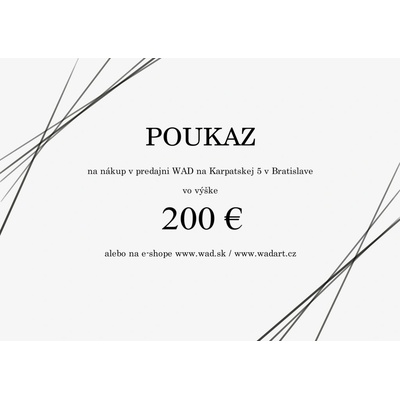 WAD Darčekový poukaz 200€