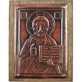 Image 1 of МЕДНА ИКОНА ЗА ЗАЩИТА ХРИСТОС