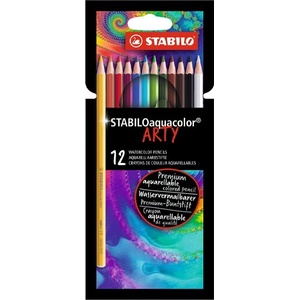 STABILO ARTY Aquacolor 12бр. комплект цветни моливи 1612-1-20 (1612-1-20)