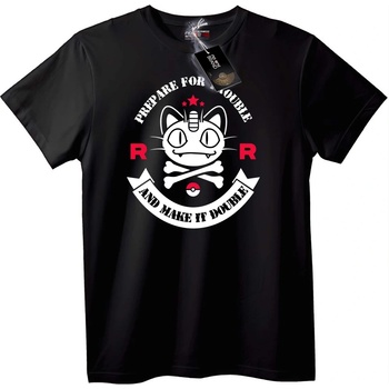 NOONEBRAND Тениска Team Rocket Meowth - L, White