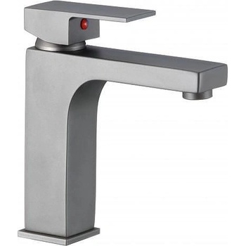 Inter Ceramic Стоящ смесител за умивалник " ЯСМИНА GUN GRAY" ICF 1008866GG, месинг, сив, 17.5x16см (1008866GG)