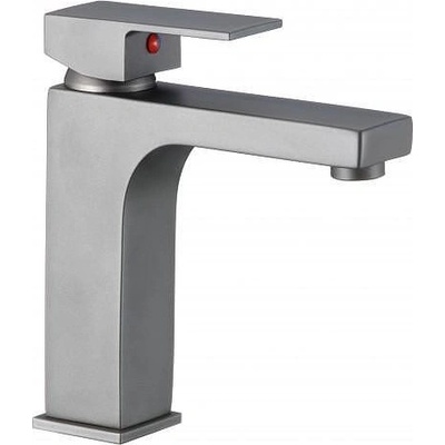 Inter Ceramic Стоящ смесител за умивалник " ЯСМИНА GUN GRAY" ICF 1008866GG, месинг, сив, 17.5x16см (1008866GG)