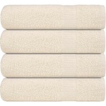 vidaXL Кърпи за ръце FROGN 4 бр. кремави 50x100 см 360 г/м2 (136999)