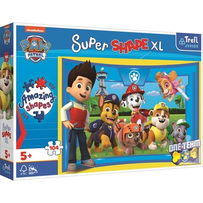 TREFL Super Shape XL Tlapková patrola: Štěněcí kamarádi 104 dílků
