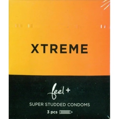 Feel 3 бр. Релефни презервативи на точици Feel Xtreme