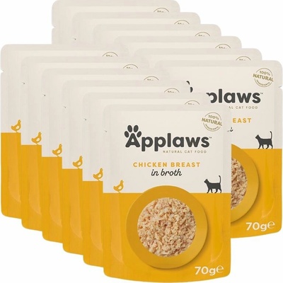 Applaws s kuřecími prsy v vývaru 12 x 70 g