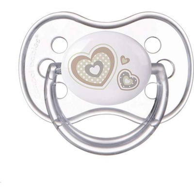 Canpol babies Силиконова залъгалка Canpol - Newborn Baby, 6-18 m, Бяла (22/563_bei)