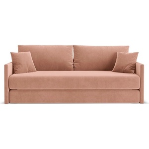 Cosmopolitan Design Розов кадифен сгъваем диван 209 cm Shannon - Cosmopolitan Design (COS_3SF_44_F1_SHANNON6)