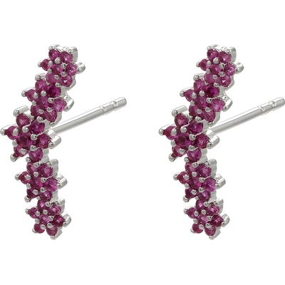 HARAHU Обеците fi-21702 - Сребриста / Розова kp21702 (fi-21702)