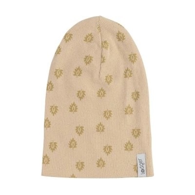 Lodger Beanie Print Rib Linen