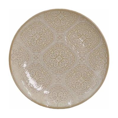 DOMOLETTI Dezertní talíř Béžová arabská 19 cm, hnědá