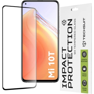 Techsuit Протектор за Xiaomi Mi 10T 5G / Mi 10T Pro 5G - 111D Full Cover / Full Glue Glass - Черен