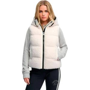 SUPERDRY Елек Superdry Borg Baffle vest - White (Chalk White)