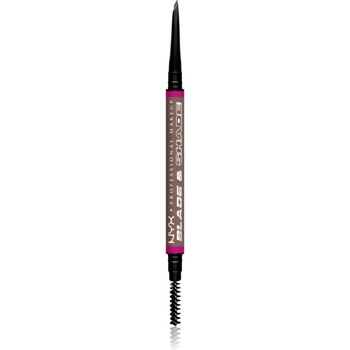 NYX Professional Makeup Blade & Shade молив за вежди с четка цвят 03 Cool Ash Brown гр