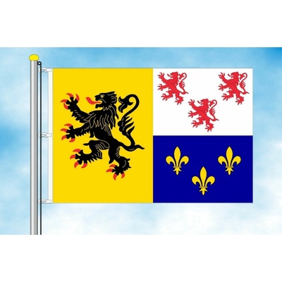 LIBEA, s.r.o. Hauts-de-France vlajka Rozměr: 30×45 cm, Uchycení: Karabiny na stožár