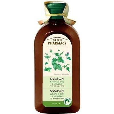 Green pharmacy Šampón na vlasy Pre normálne vlasy žihľava a olej z lopúcha 350 ml