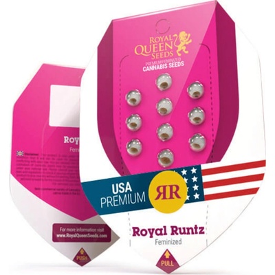 Royal Queen Seeds Royal Runtz semienka neobsahujú THC 5 ks
