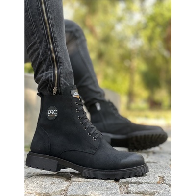 BOA Shoes Мъжки боти с цип и връзки co745 - Черни #359275 (359275_Черно)