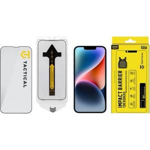 Tactical iPhone 17e / 16e / 14 TACTICAL IMPACT BARRIER FOR ROOKIES 5D стъклено защитно фолио за екран, 9H + допълнителна рамка, ЧЕРНО (57983122319)