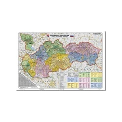 Mapa Slovensko-Kraje a územné obvody