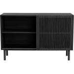 Jotex Черно шкафче от декор от ясен с плъзгащи се врати 124x80x45 cm Sion - Jotex (1733582-02-0)