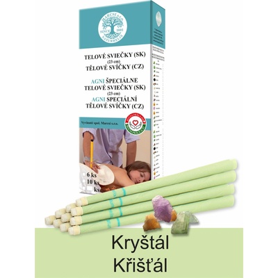 NaturheliX Tělové svíčky KRYSTAL – Zboží Mobilmania