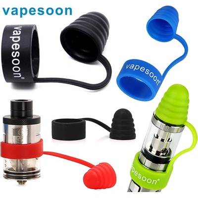 Vapesoon Silikonový ochranný kroužek na clearomizer s krytkou náustku Bílá