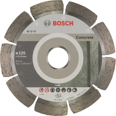 BOSCH Diamantový deliaci kotúč Standard for Concrete 125 × 22,23 × 1,6 × 10 mm 2.608.603.240