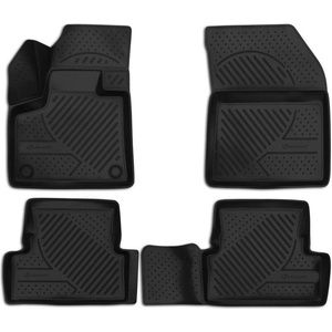 LEMENT Element 3D rubber floor mats suitable for Peugeot 3008 Mk2 - 2016-2024 - 100% custom-fit all-weather floor mats made of TPE (PEUGEOT)