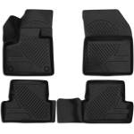 LEMENT Element 3D rubber floor mats suitable for Peugeot 3008 Mk2 | 2016-2024 | automatic transmission | 100% custom-fit all-weather floor mats made of TPE, high edge, waterproof, non-slip, odorless - PEUGEO