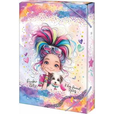 Argus box na sešity A4 Rainbow Ella