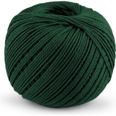 Prima-obchod Bavlněná příze macrame Ø2 mm rozčesávací, barva 13 zelená tmavá