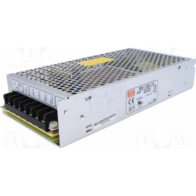 MEAN WELL RS-150-15 Napájecí zdroj: spínaný; k vestavbě,modulový; 150W; 15VDC; 10A