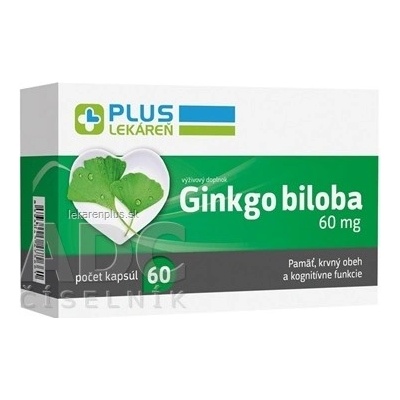 Plus Lekáreň Ginkgo biloba 60 mg 60 kapsúl